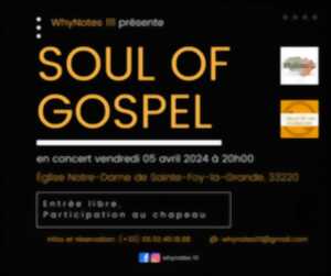 Concert de Gospel avec le trio SOUL of GOSPEL
