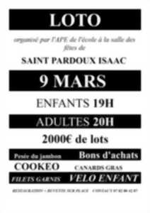 photo Loto de l'APE Saint-Pardoux
