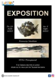 photo Exposition Cabane des Arts : Rose Mora et Monique Guillon