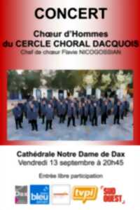 Concert du Chœur d'Hommes du Cercle Choral Dacquois