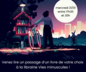 photo Nuits de la lecture à Vies Minuscules