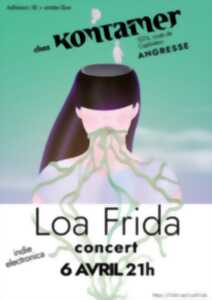 photo Concert Loa Frida / indie electronica / chez Kontainer