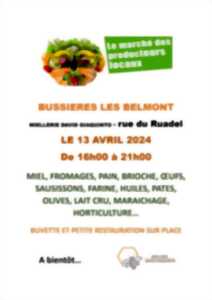 MARCHE DES PRODUCTEURS LOCAUX A BUSSIERES-LES-BELMONT