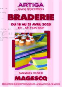 Grande braderie annuelle Artiga