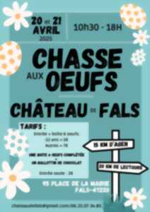 Chasse aux oeufs - château de Fals - Pâques