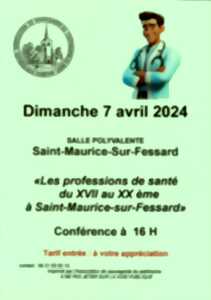 Conférence : Les professions de santé du XVII au XXème siècle à St-Maurice-sur-Fessard