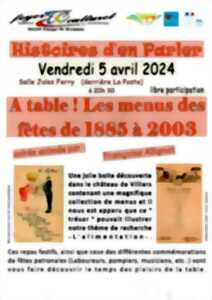 HISTOIRES D'EN PARLER LE 05/04 - FOYER CULTUREL