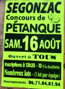 photo Concours de pétanques à Segonzac