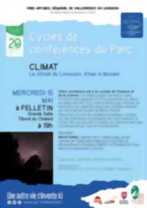 Conférence du Parc : Le climat du Limousin, d'hier à demain