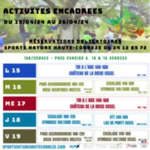 Activités Vacances de Printemps Sports Nature Haute-Corrèze