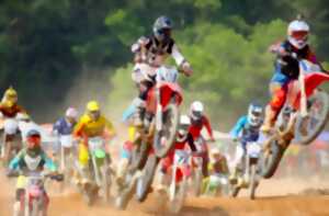 Course sur prairie de motocross et quad