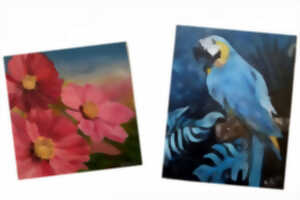 photo Exposition huiles, acryliques, pastels et quiling