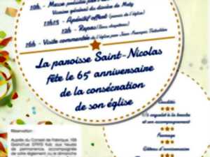 65E ANNIVERSAIRE DE LA CONSÉCRATION DE L’ÉGLISE SAINT-NICOLAS