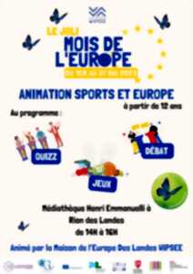 Animations sport et Europe