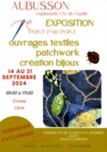 photo EXPOSITION - Ouvrages textiles patchwork création bijoux