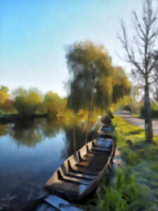 photo Les Marais de Bourges en barque