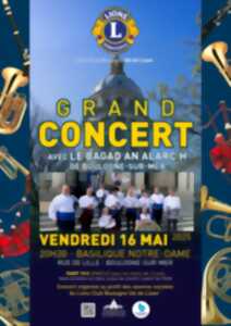 photo Le Grand Concert du Lions Club Boulogne Val de Liane, avec le Bagad An Alarc'h de Boulogne-sur-Mer