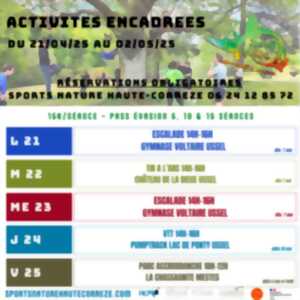 Activités Vacances de Printemps Sports Nature Haute-Corrèze