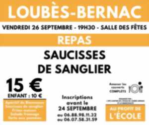 photo Repas saucisses de sanglier