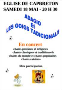 Concert avec le groupe Adagio et les Goigs Tadicionals