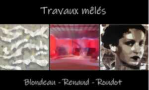Exposition « Travaux mêlés » par Christophe Blondeau, Jean-Luc Renaud et Jean-Christophe Roudot