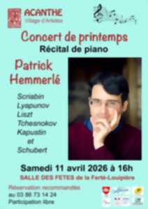 photo Patrick Hemmerlé, Récital de piano