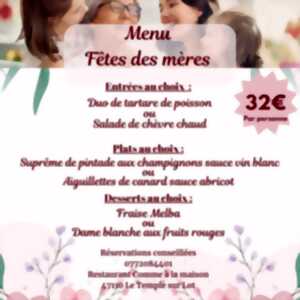 photo Menu spécial fête des Mères