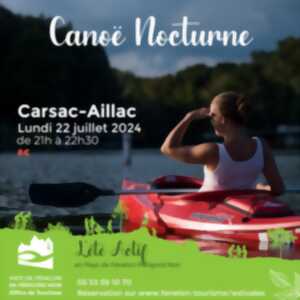 ÉTÉ ACTIF : Canoë Nocturne à Carsac-Aillac
