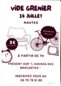 photo VIDE GRENIER A MAUTES le 14 juillet