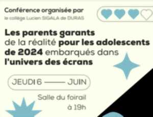 Conférence parentalité comprendre la santé mentale de nos adolescents