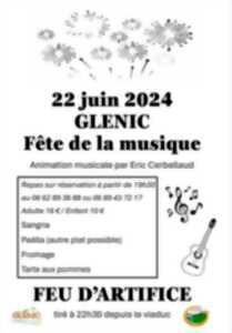 photo Repas, musique et feu d'artifice