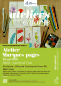 ATELIER ILLUSTRATION DE MARQUE-PAGES AOÛT