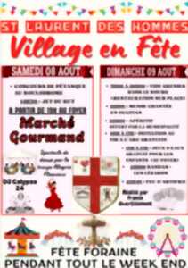 Fête locale : pétanque, fête foraine, marché gourmand