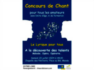 CONCOURS DE CHANT : LE LYRIQUE POUR TOUS