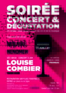 photo Louise Combier en concert au Château Lamarche Canon