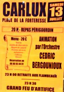 photo Repas et feu d'artifice à Carlux