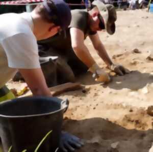Visite du chantier de fouilles archéologiques de Bridiers