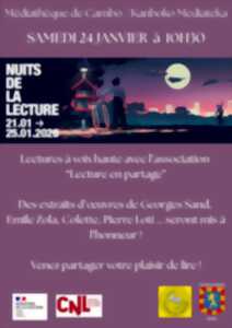photo Lectures à voix haute avec l'association Lecture en partage