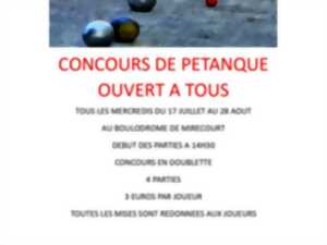 Concours de pétanque