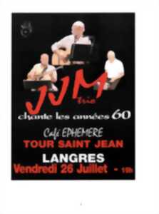 photo CAFÉ ÉPHÉMÈRE - JJM TRIO CHANTE HUGUES AUFRAY