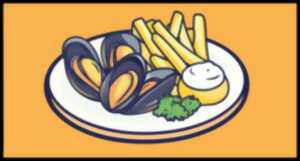 photo Repas moules frites