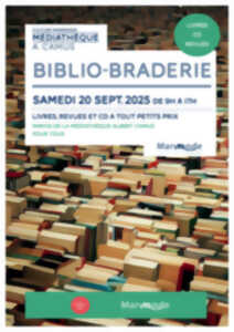 photo Biblio-Braderie à la Médiathèque A. Camus