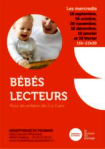photo Lire avec bébé à la médiathèque de Pradines