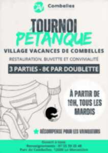 photo Concours de pétanque à Combelles Aveyron Vacances