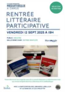 photo Rentrée Littéraire participative à la Médiathèque