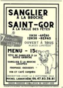 photo Sanglier à la broche