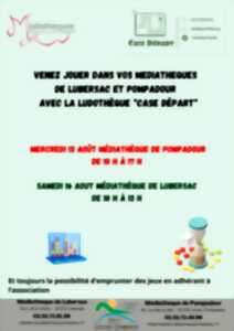 photo Atelier jeux de société à la médiathèque de Pompadour