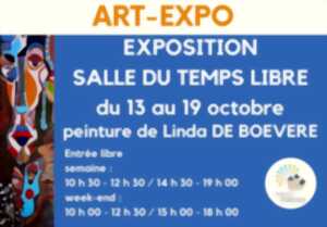 photo Exposition peinture Linda De Boevere (alias LdB66)