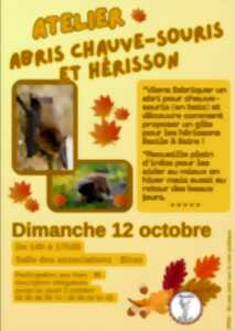 photo Atelier abris chauve-souris et hérisson