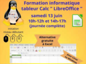 photo Formation au tableau Calc de LibreOffice